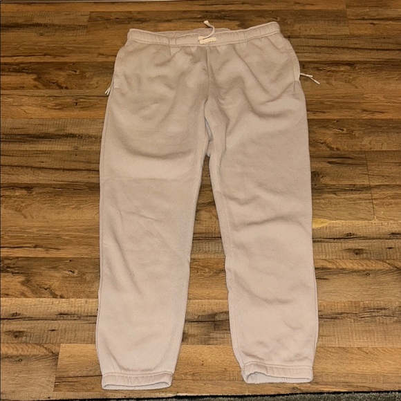 Pants - Cream Relaxed Fit Jogger Track Pants
